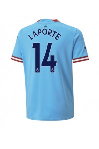 Fotbalové Dres Manchester City Aymeric Laporte #14 Domácí Oblečení 2022-23 Krátký Rukáv